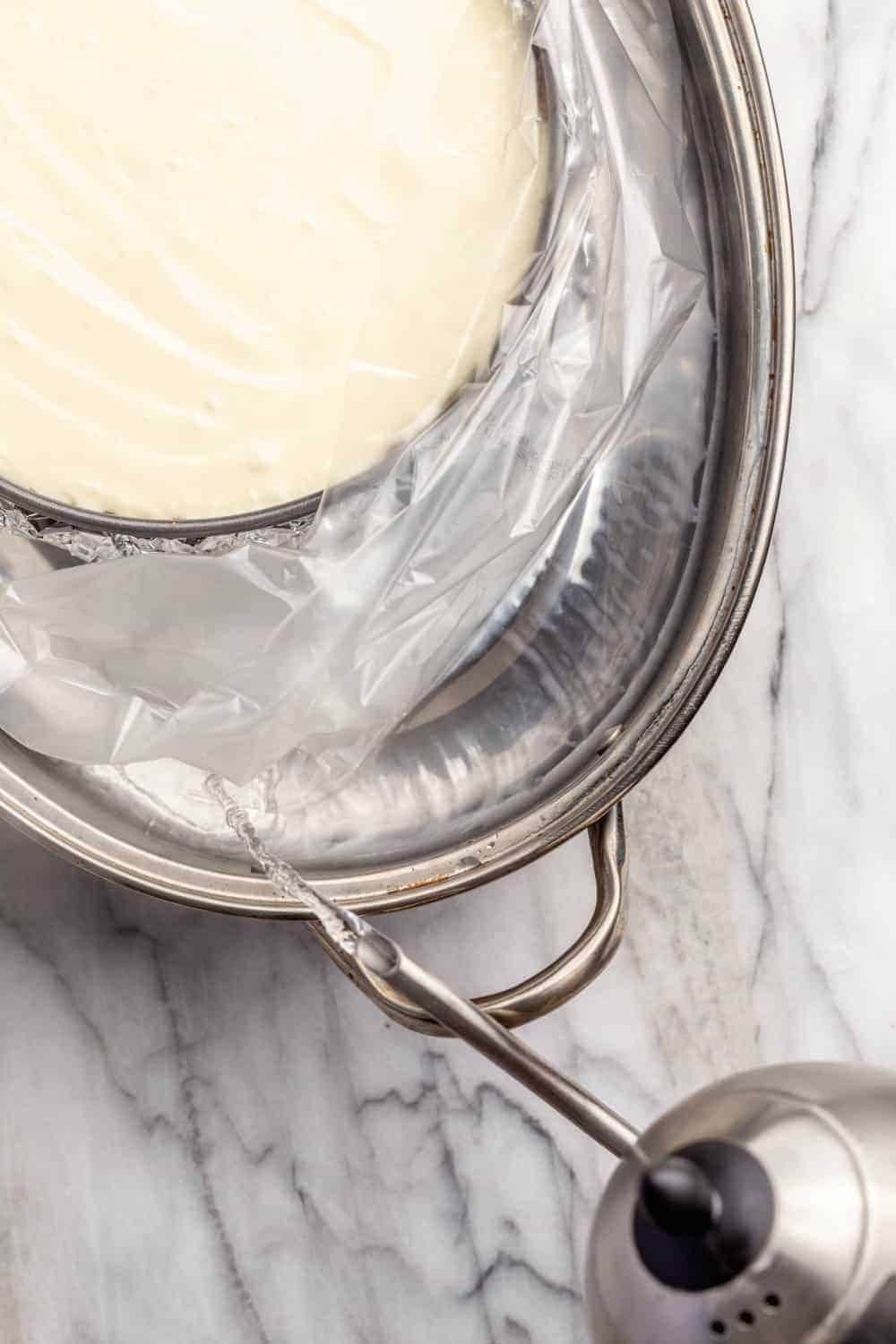 How to Make a Cheesecake Water Bath (Video) - Sally's Baking Addiction