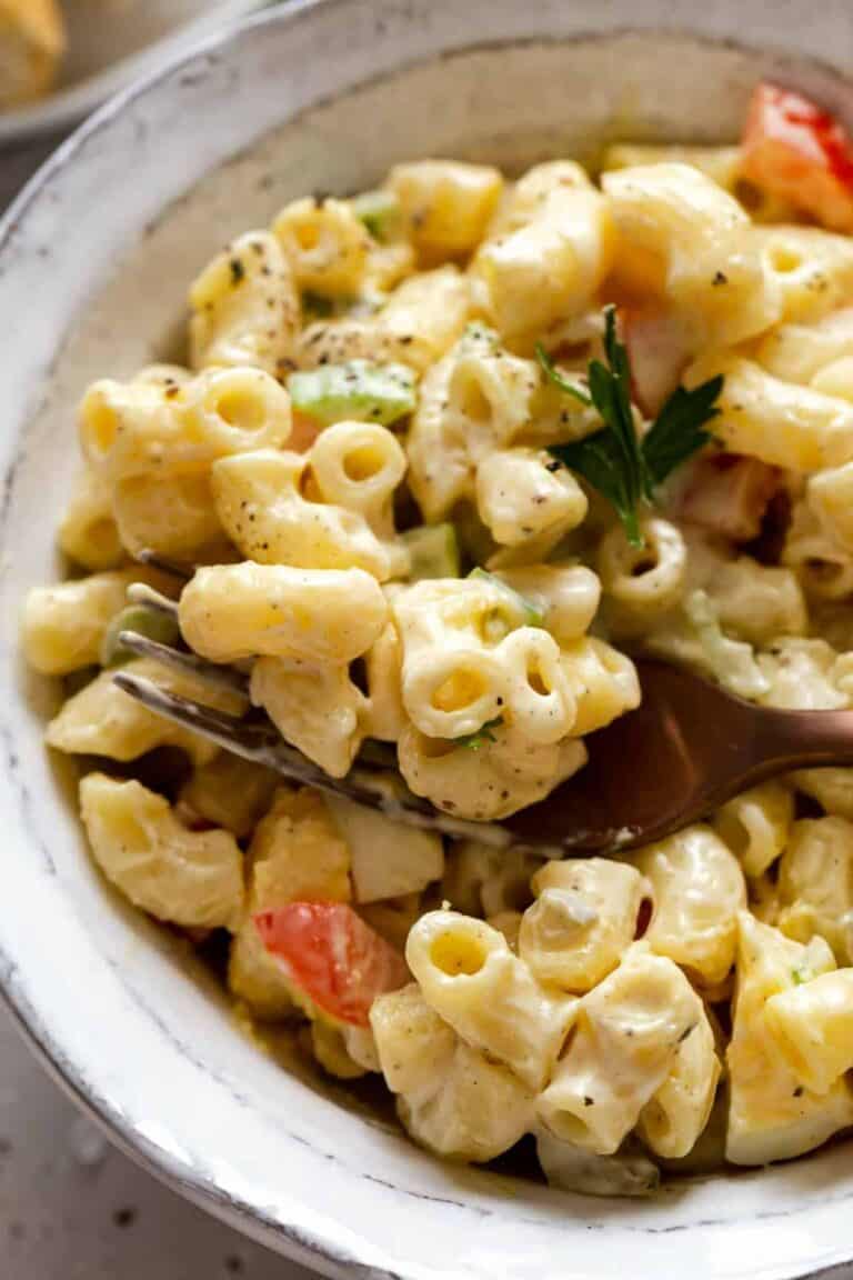 Easy Amish Macaroni Salad - My Baking Addiction