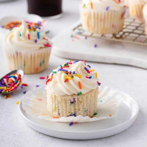 Homemade Funfetti Cupcakes | My Baking Addiction