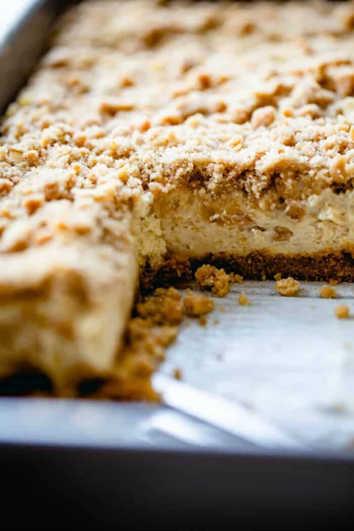 Maple Streusel Cheesecake Bars - My Baking Addiction