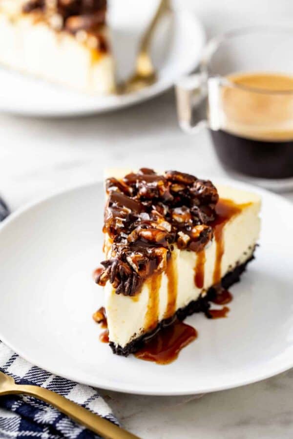 Sweet and Salty Cheesecake - My Baking Addiction