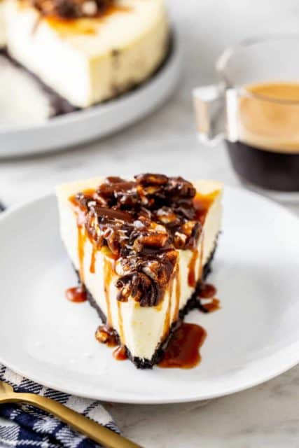 Sweet and Salty Cheesecake - My Baking Addiction