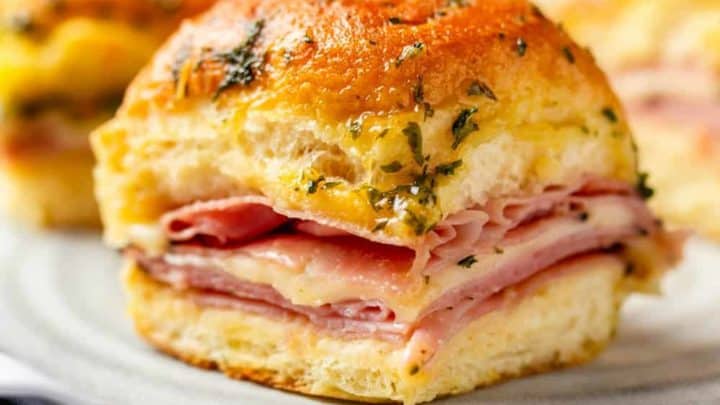 Easy Hot Ham And Cheese Sliders My Baking Addiction