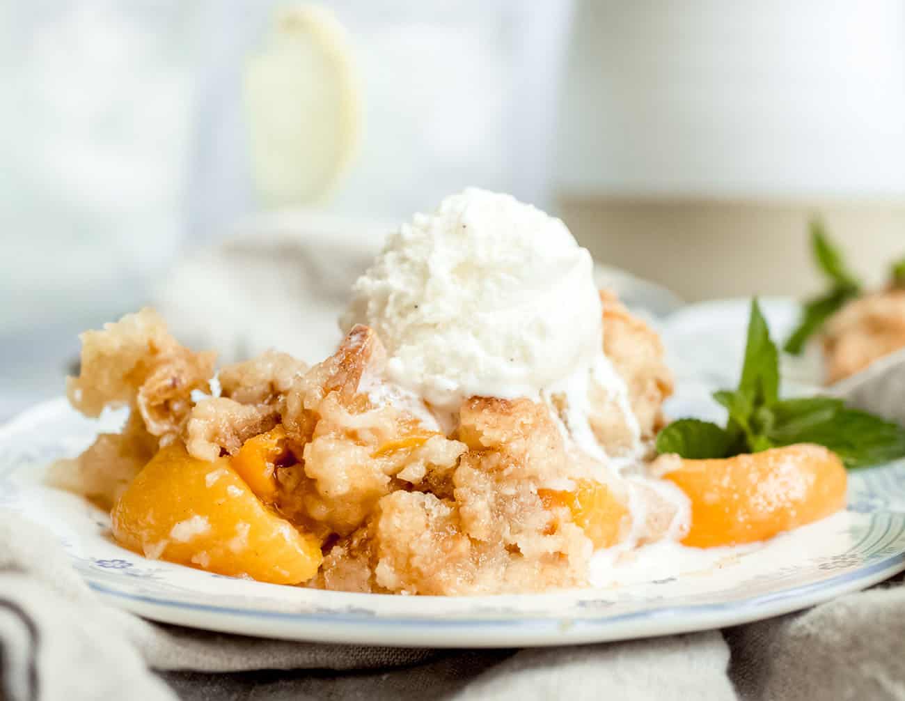 Easy Peach Cobbler (4 Ingredients!) My Baking Addiction