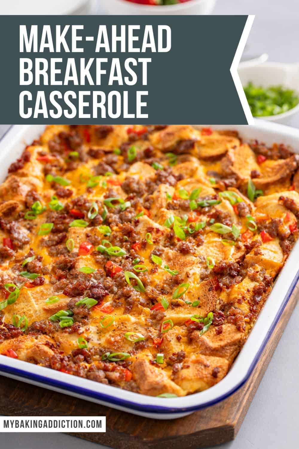 Make-Ahead Breakfast Casserole - My Baking Addiction