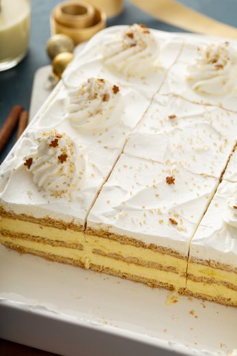 Eggnog Eclair Cake - My Baking Addiction