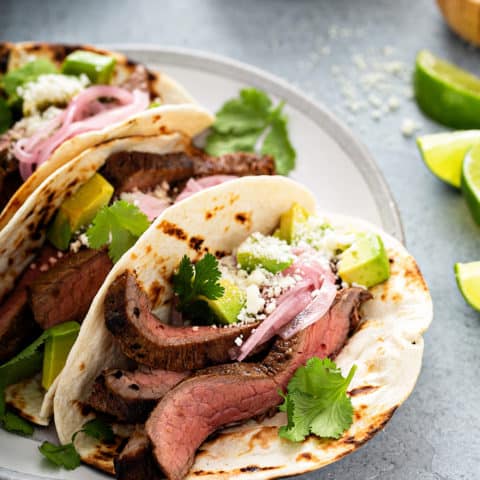 Flank Steak Tacos (Marinated + Grilled) - My Baking Addiction