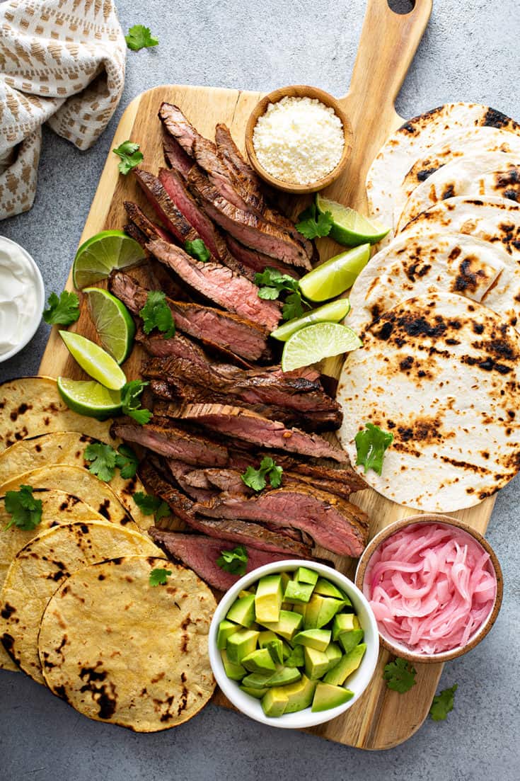 Flank Steak Tacos (Marinated + Grilled) - My Baking Addiction