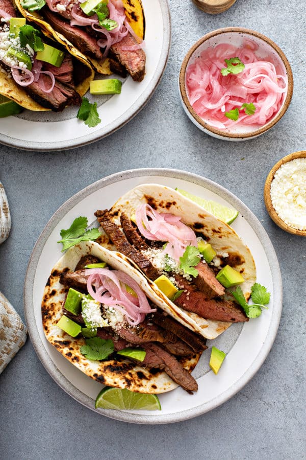 Flank Steak Tacos (Marinated + Grilled) - My Baking Addiction