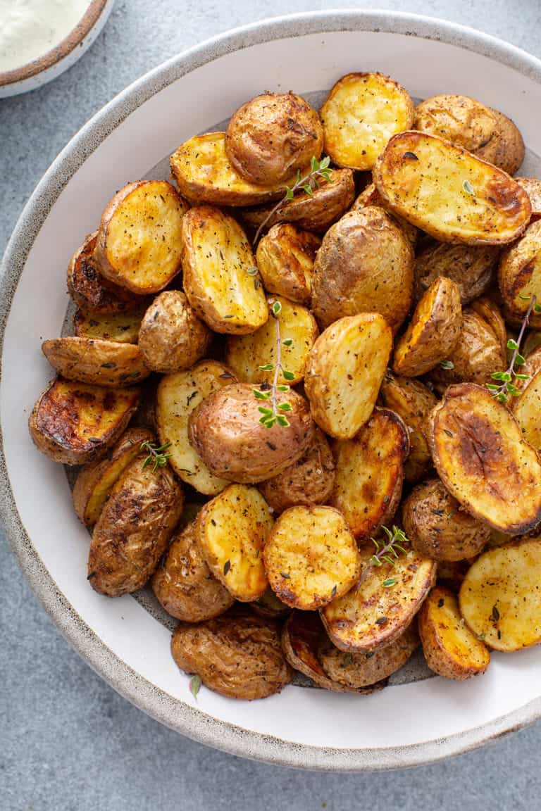 Air Fryer Roasted Potatoes - My Baking Addiction