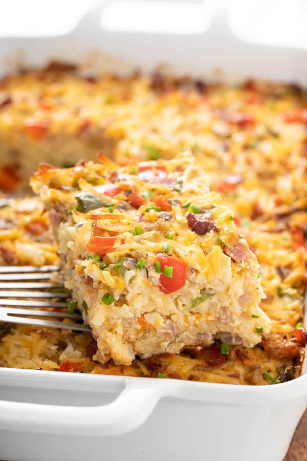 Hash Brown Breakfast Casserole - My Baking Addiction