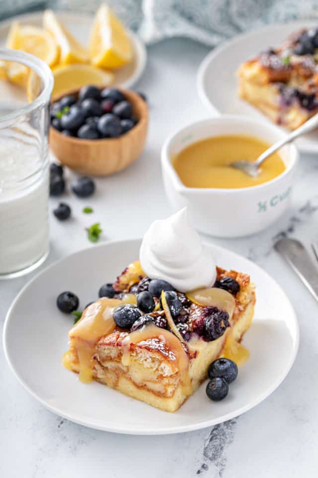 Blueberry Bread Pudding - My Baking Addiction