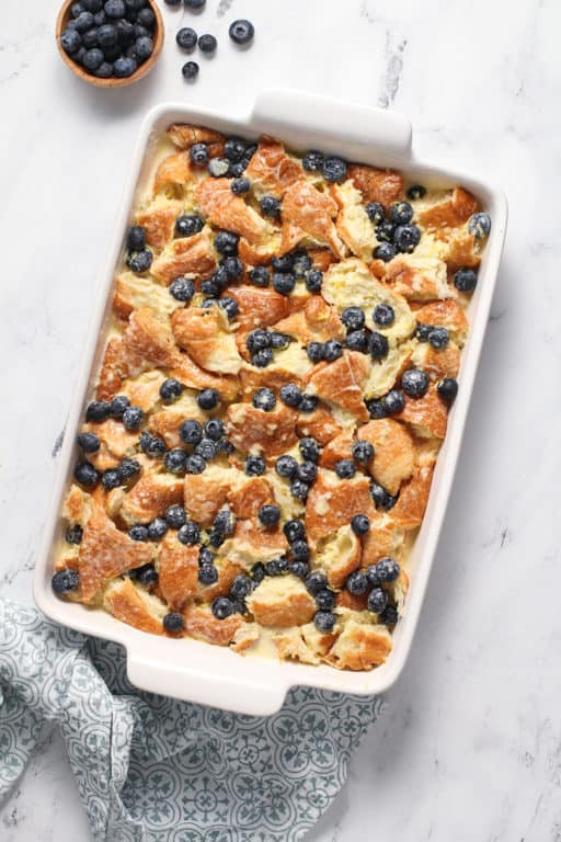 Blueberry Bread Pudding - My Baking Addiction