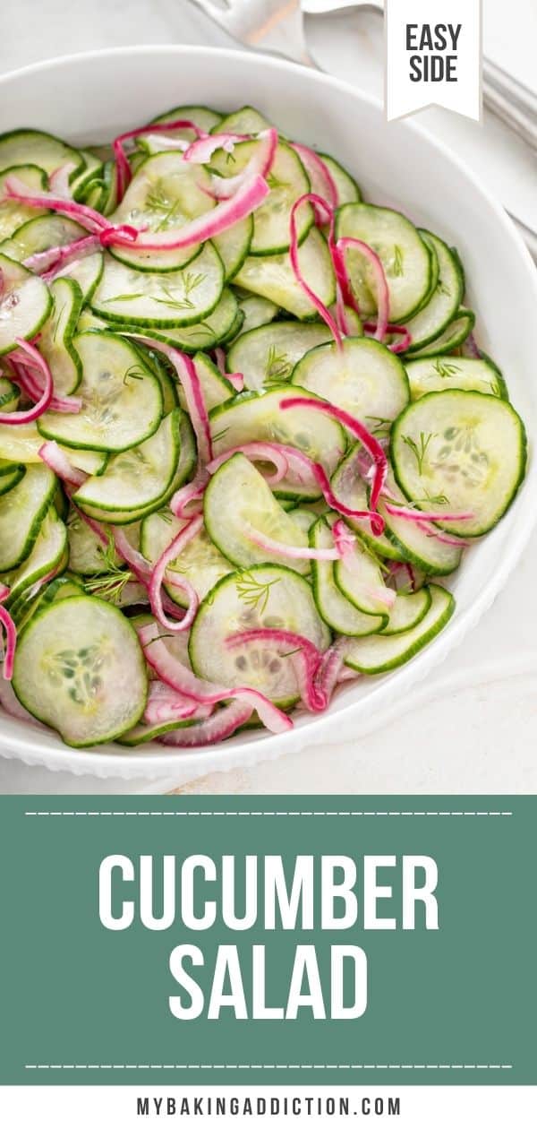 Cucumber Salad (Dairy-free) - My Baking Addiction