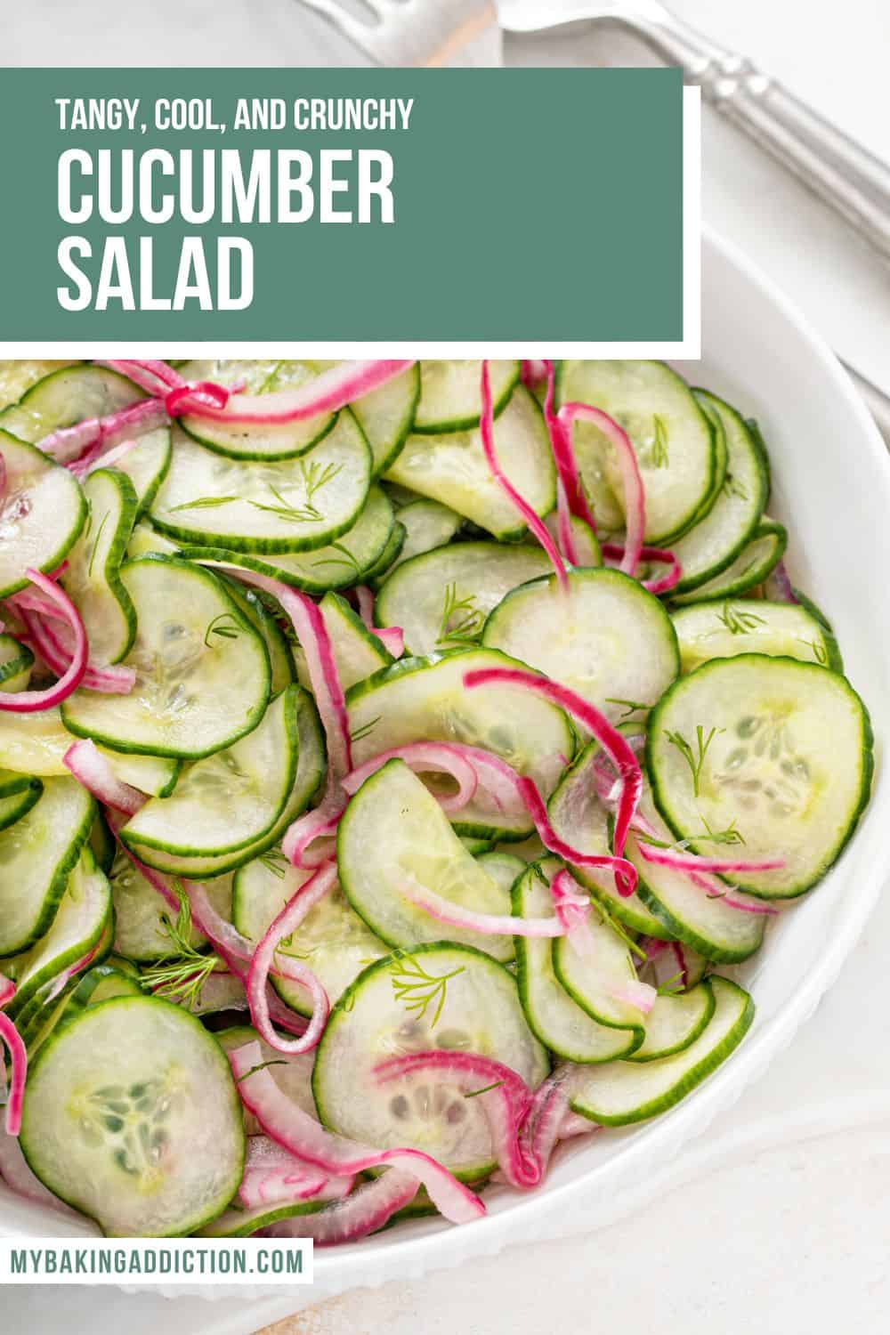 Cucumber Salad (Dairy-free) - My Baking Addiction