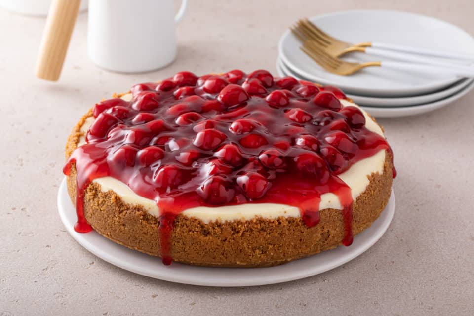 Cherry Cheesecake - My Baking Addiction