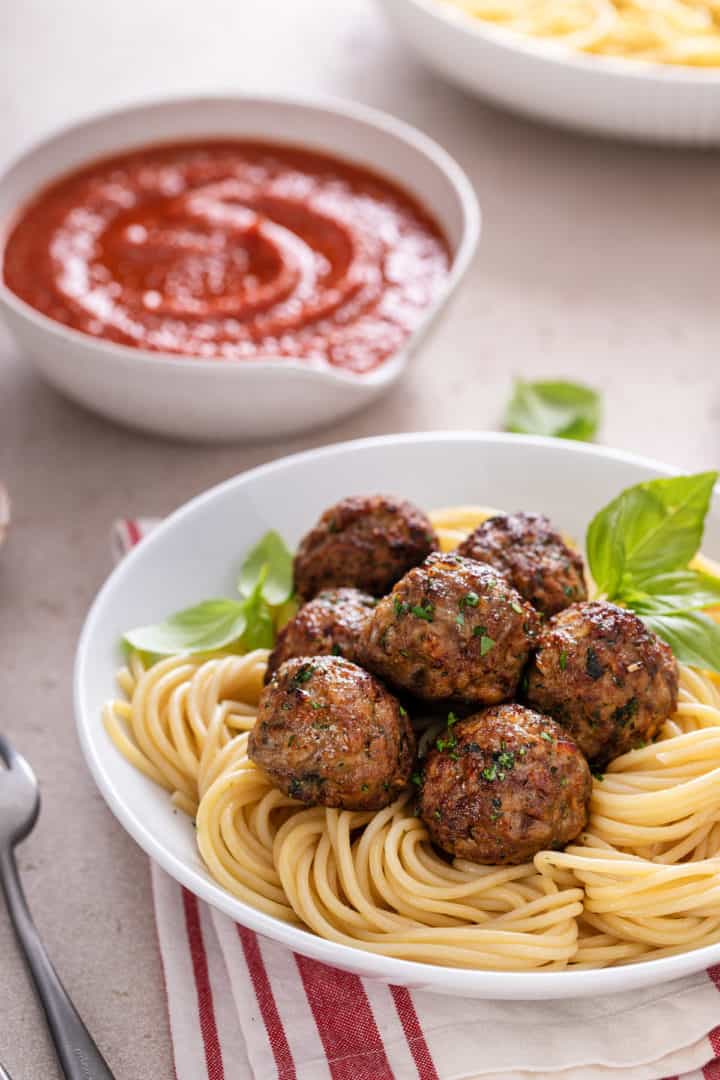 Air Fryer Meatballs - My Baking Addiction