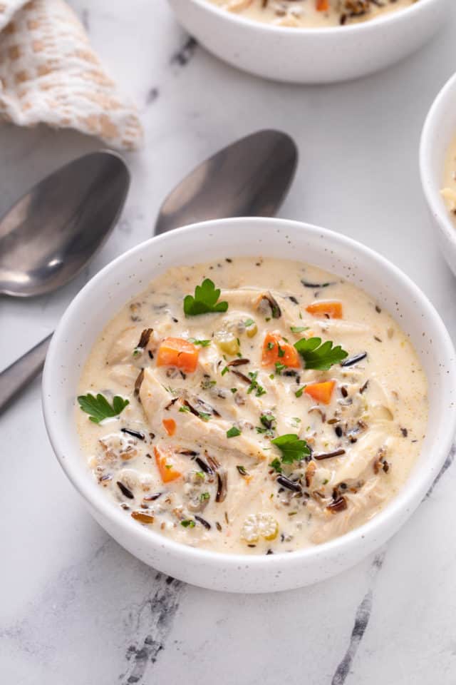 Chicken and Wild Rice Soup - My Baking Addiction