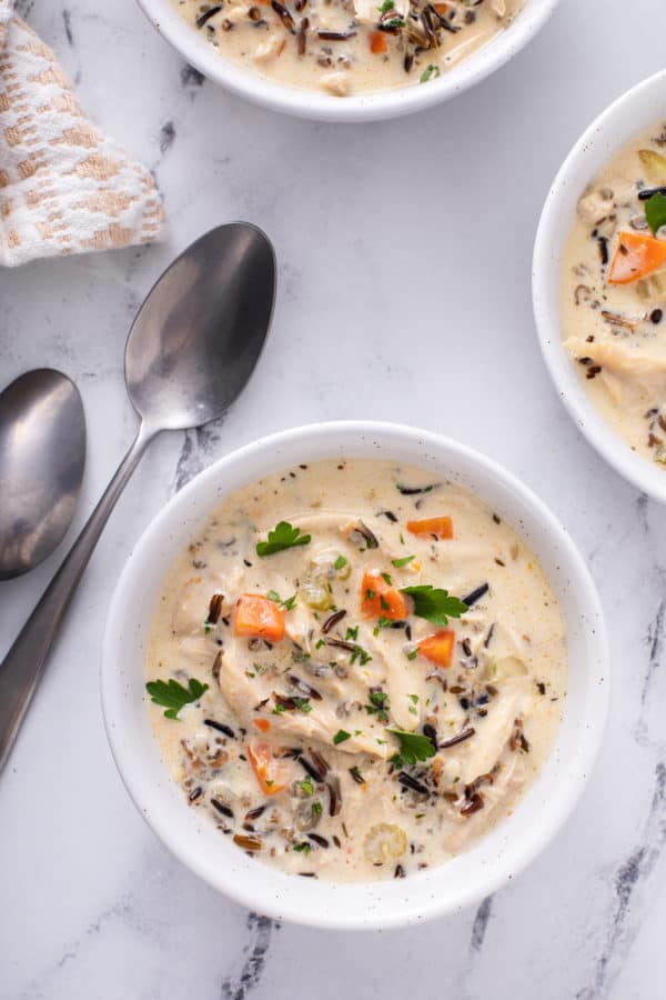 Chicken and Wild Rice Soup - My Baking Addiction