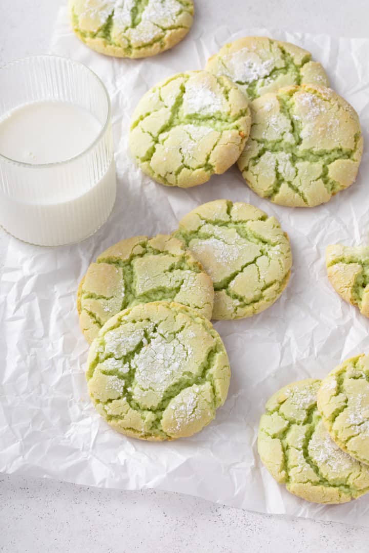 St. Patrick's Day Crinkle Cookies - My Baking Addiction