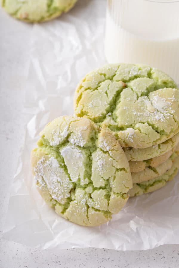 St. Patrick's Day Crinkle Cookies - My Baking Addiction