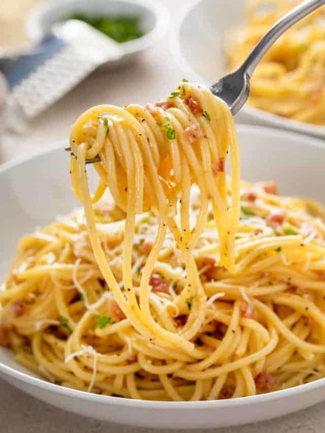 Spaghetti Carbonara - My Baking Addiction