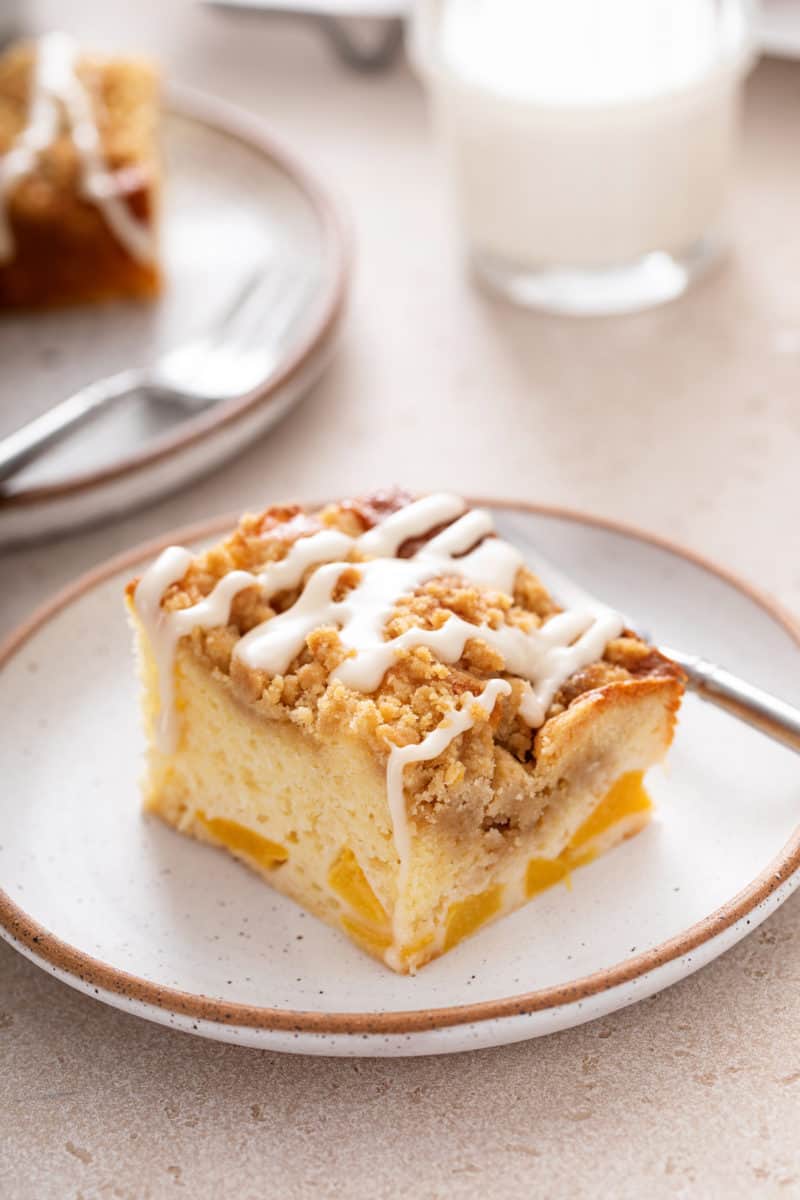 Easy Peach Coffee Cake My Baking Addiction