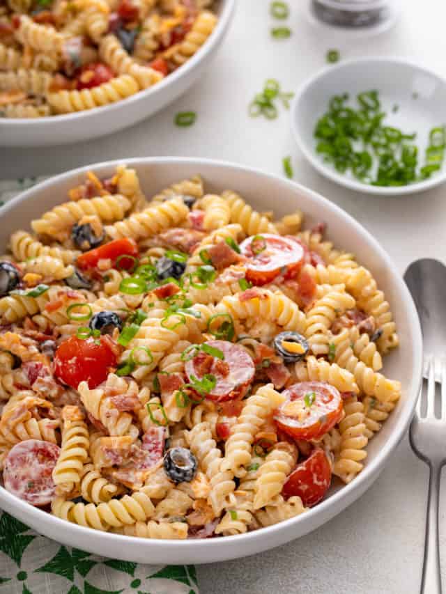 Easy Bacon Ranch Pasta Salad - My Baking Addiction