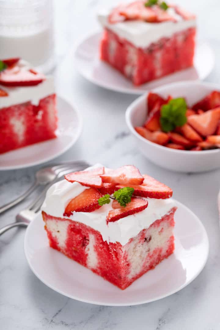 Strawberry Poke Cake - My Baking Addiction