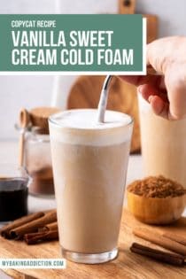Starbucks Sweet Cream Cold Foam (3 Ingredients) - Homebody Eats