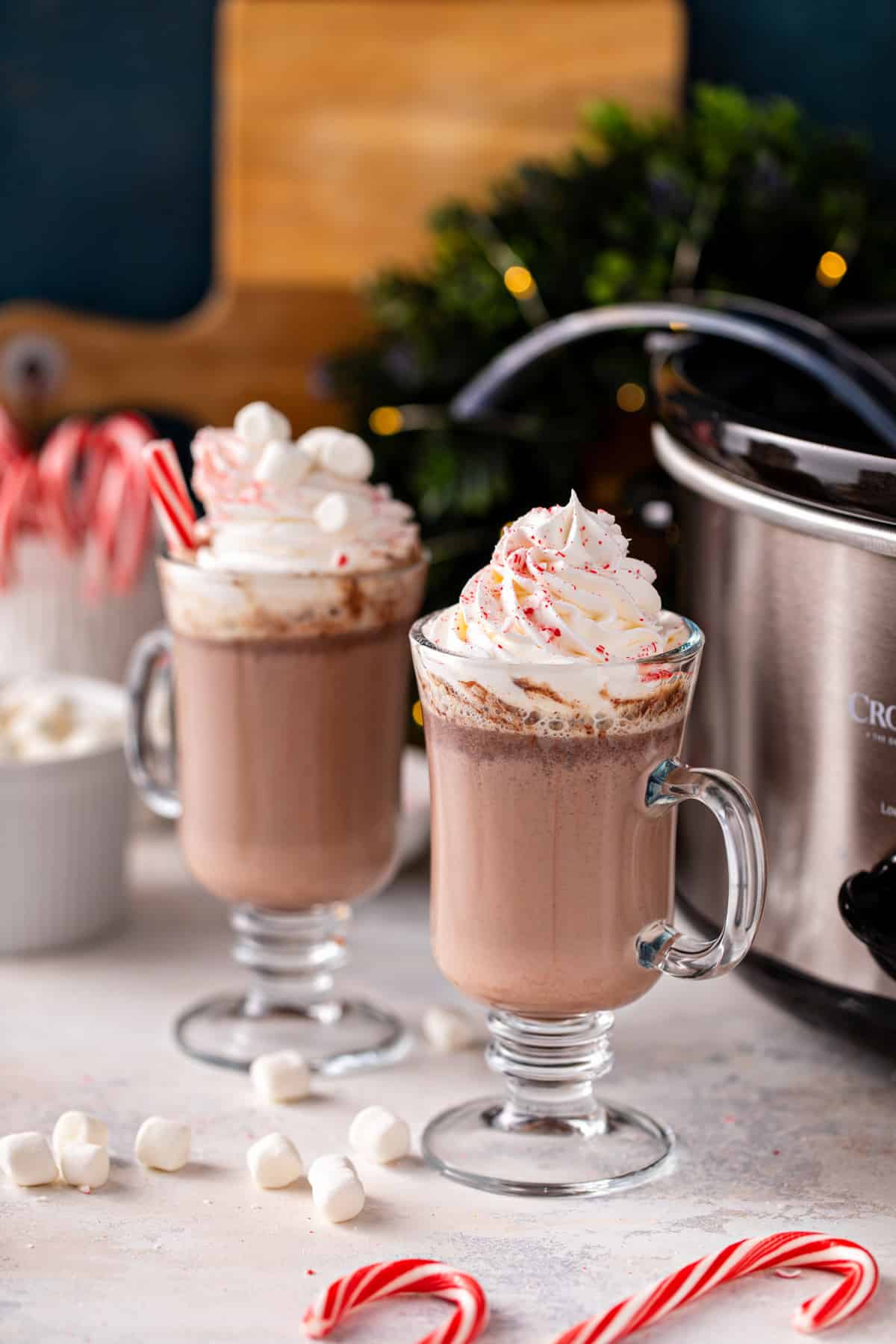 Slow Cooker Hot Chocolate Recipe with Confetti - Bowl Me Over