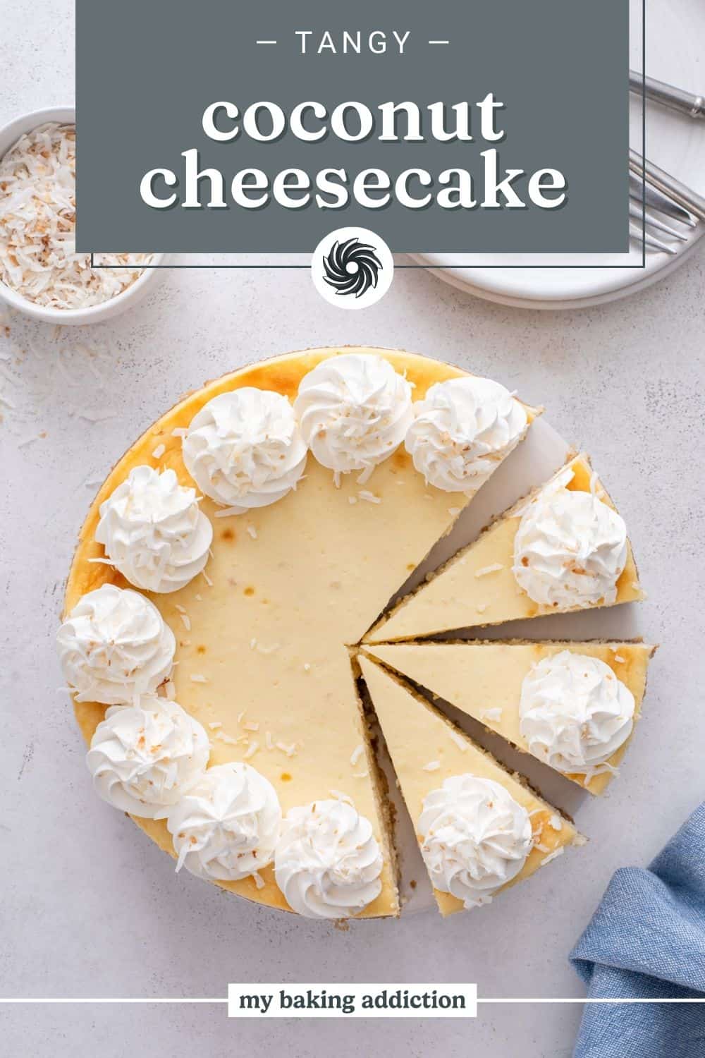 Coconut Cheesecake - My Baking Dependancy - Recipes Vista