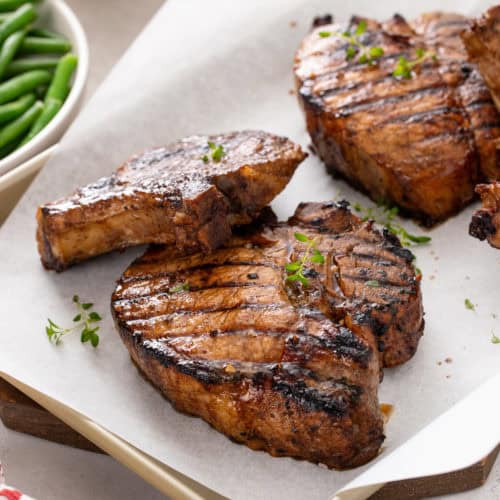 Grilled Pork Chops - My Baking Addiction