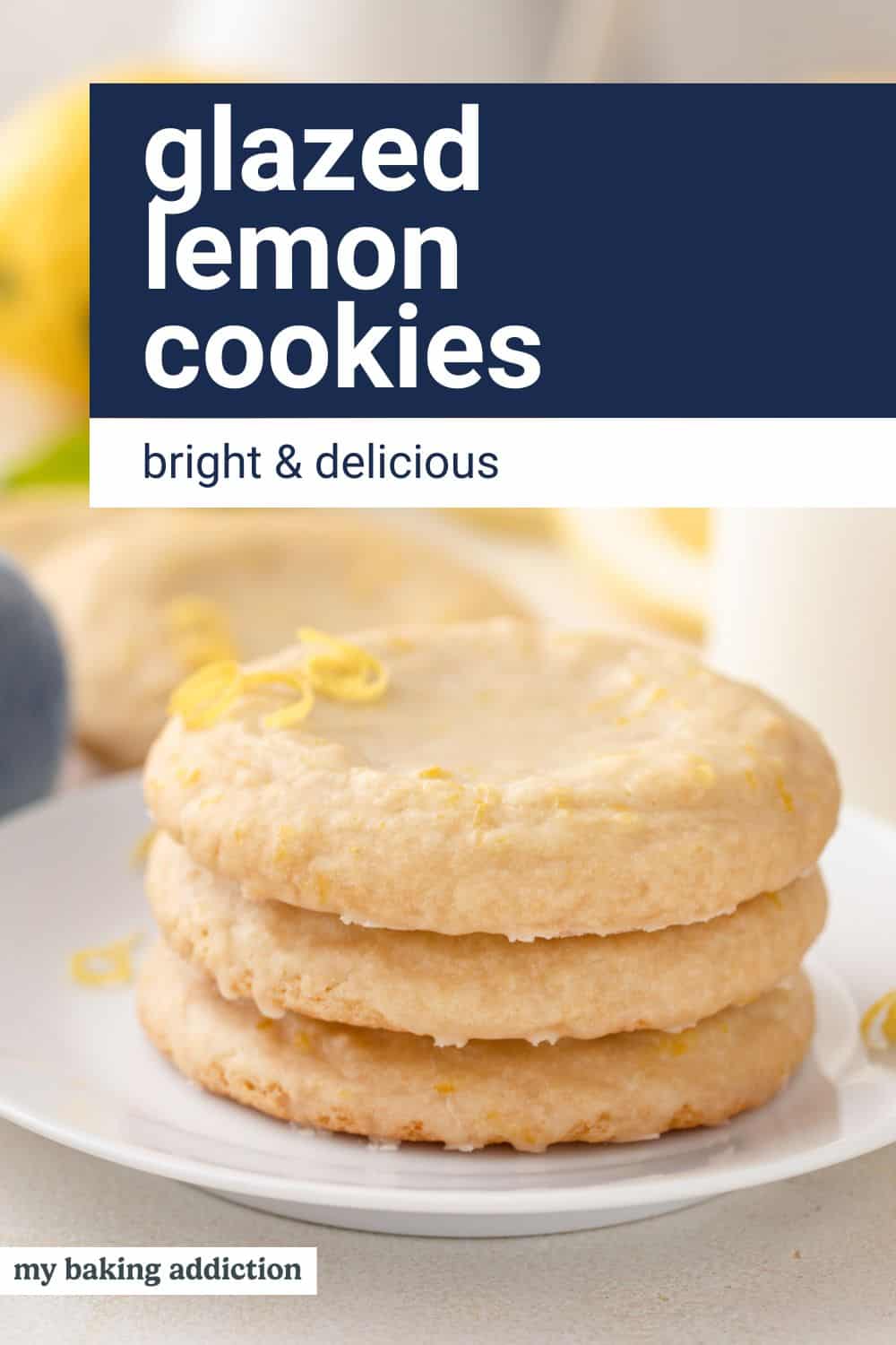 Glazed Lemon Cookies - My Baking Addiction