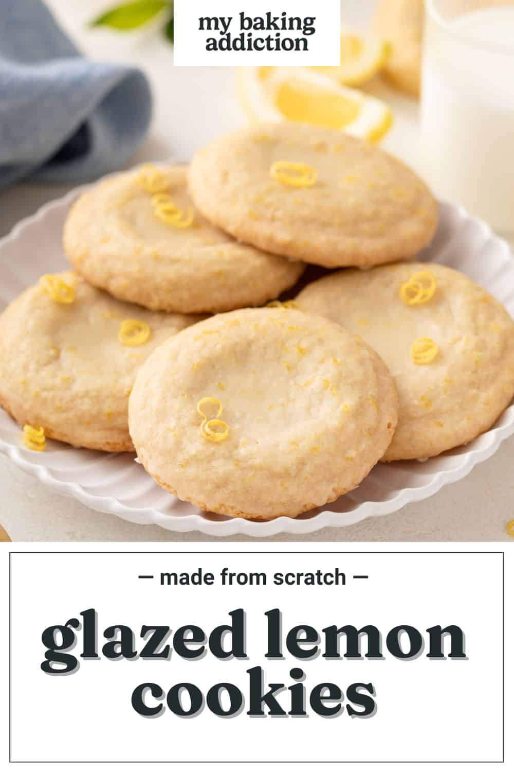 Glazed Lemon Cookies - My Baking Addiction