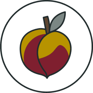 Illustration of a peach.