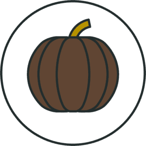 Illustration of a pumpkin.