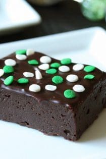 St. Patrick's Day Brownies | My Baking Addiction